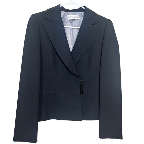 TAHARI Arthur S. Levine Black Single Breasted Blazer Size 8 - Picture 1 of 5